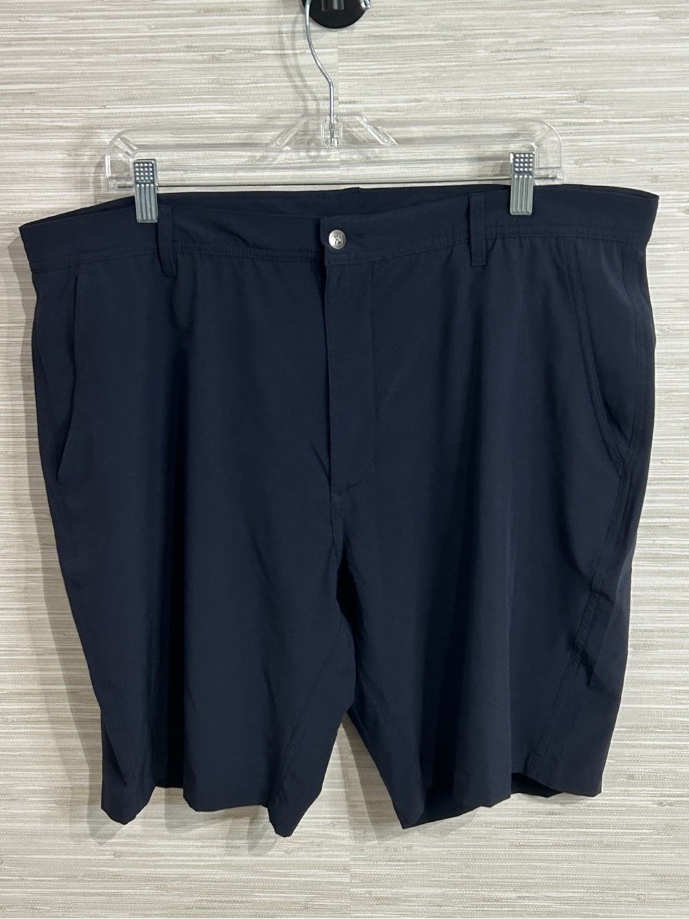FootJoy FJ Men's Performance Golf Shorts Navy Blue Size 40 Stretch Flat Front